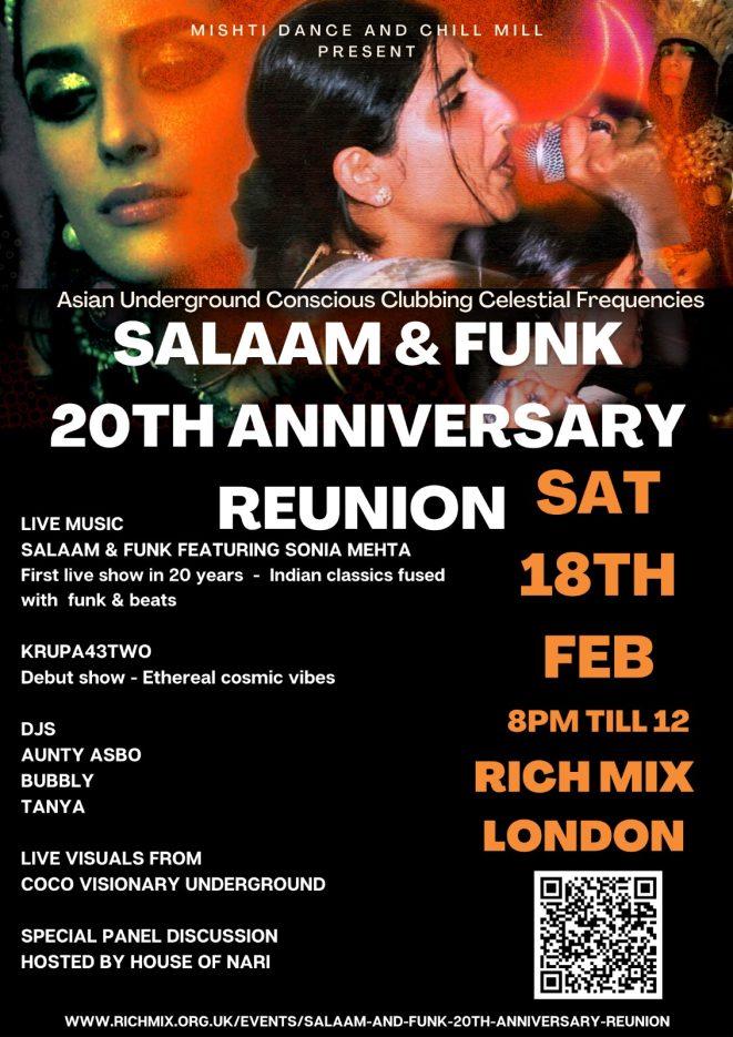 Mishti Dance and Chill Mill present - Salaam & Funk 20th Anniversary Reunion